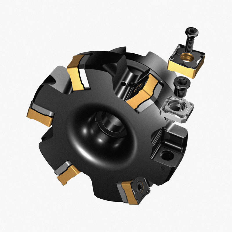 MF80-130508M-M50刀片具有八個(gè)切削刃、切屑保護(hù)和優(yōu)化的微觀幾何結(jié)構(gòu)，以實(shí)現(xiàn)更好的安全性和切屑排出，以及具有優(yōu)異表面光潔度的修光刃。